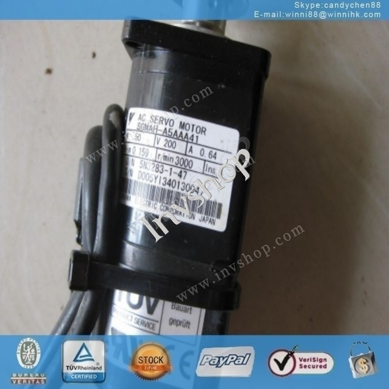for Yaskawa SGMAH-A5AAA41 Used servo motor 60 days warranty