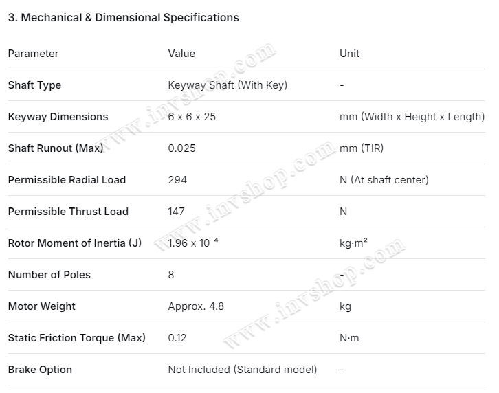 SGM-08A316S Yaskawa servo motor