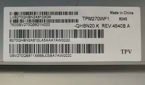 TPM270WF1-HP05.S HP04 HP07 HP06 27INCH LCD PANEL