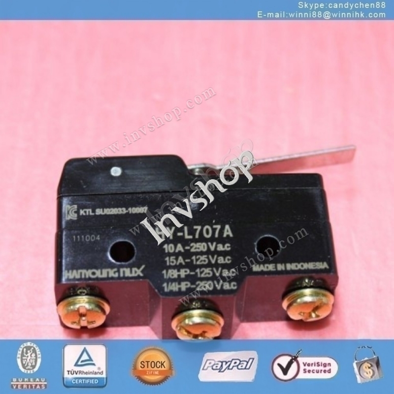 Hanyoung NUX micro switch HY-L707A HY-L707B HY-L707C HY-L707D