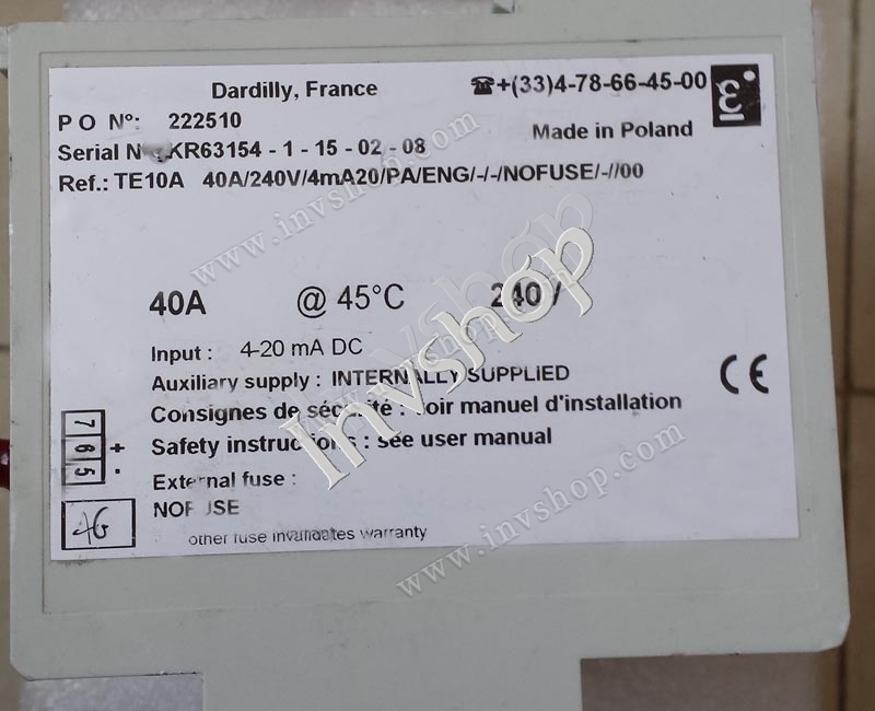 Eurotherm TE10A Leistungsregler Neunzig Prozent Neu