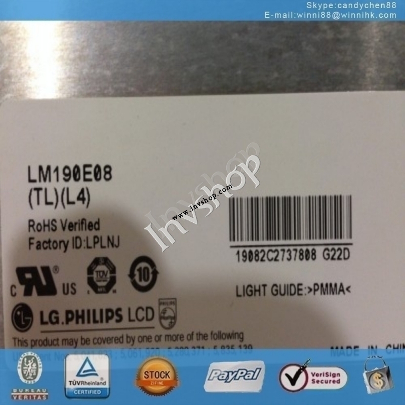 LM190E08 LG 19 inch LCD screen display