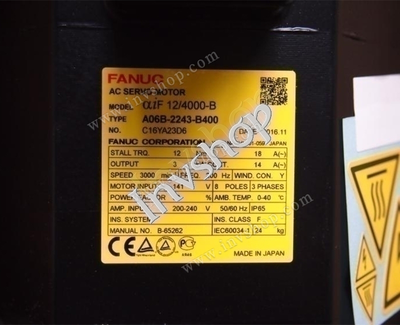 A06B-2075-B407 Fanuc Servo motor