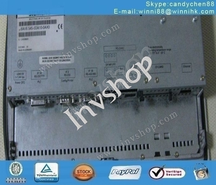 Siemens 6AV6 545-0DA10-0AX0 touch screen
