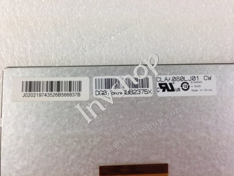 CLAA080LJ01CW CPT Industrial LCD Displays Touch screen 8 inch car navigation screen