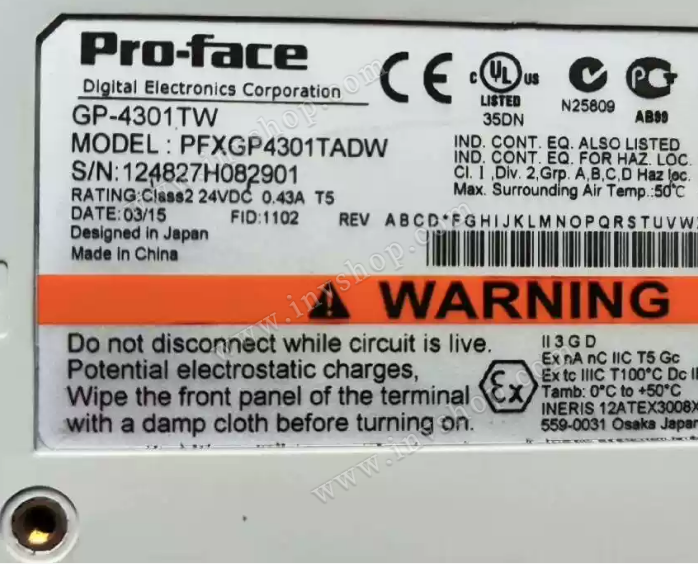 F Lo Faith GP4301-TW PROFACE original spot good color touch screen