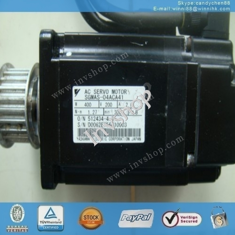 Used SGMAS-04ACA41 AC Servo Motor for YASKAWA 60 days warranty
