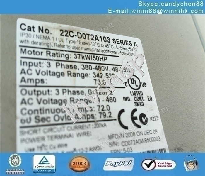 NEW AB AC Drive 22C-D072A103 inverter