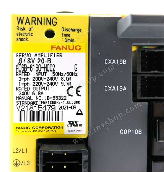 A06B-6160-H002 Fanuc Servo Amplifier New and Original