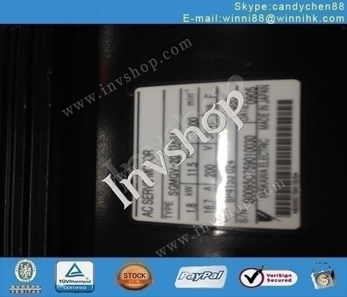 1PC Yaskawa SGMGV-20ADA61 Used servo motor