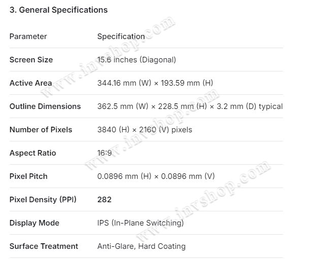 LQ156Z1JW01 SHARP 15.6inch LCD Panel