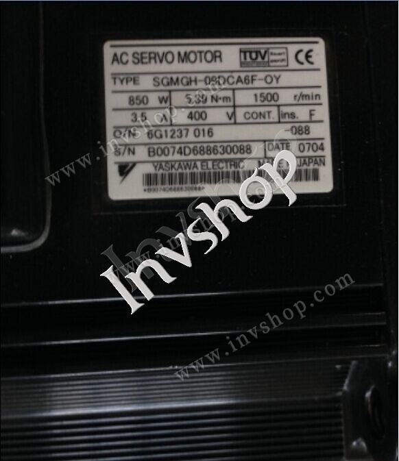Yaskawa SGMGH-09DCA6F-OY servo motor