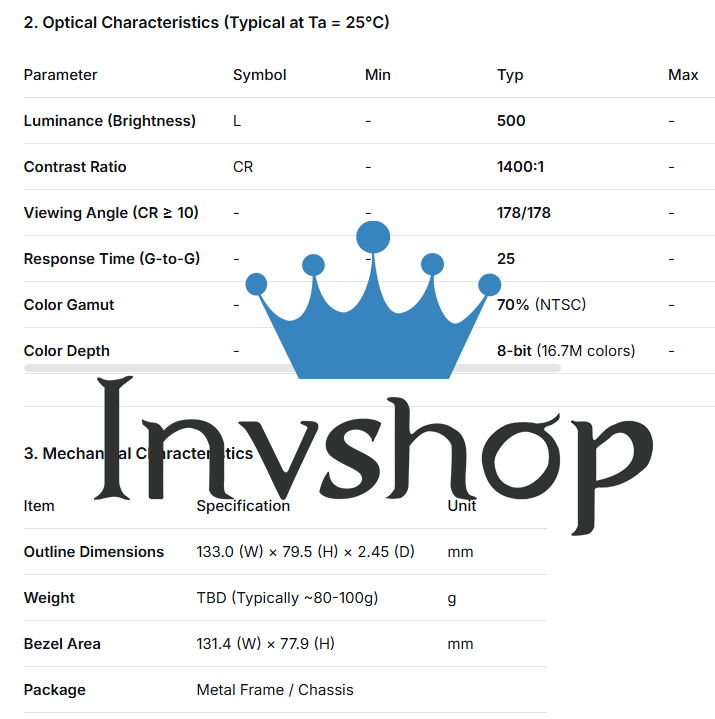 LAM057M012A LCD PANEL FOR DFP057V3-ZFLWA
