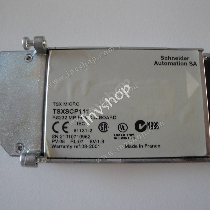 line TSXSCP111 SCHNEIDER PLC Used RS232 PCMCIA belt