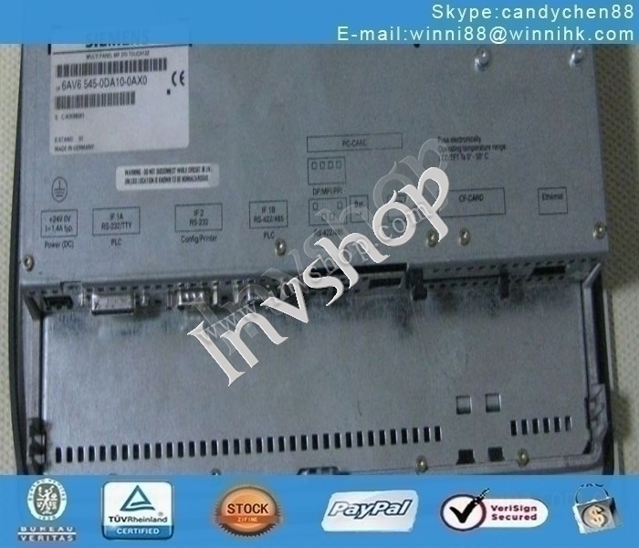 Siemens 6AV6 545-0DA10-0AX0 touch screen