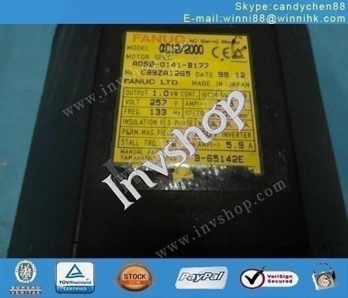 Fanuc A06B-0141-B177 servo motor
