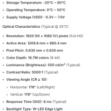 LTI550HN16 SAMSUGN 55INCH LCD Display new and Original