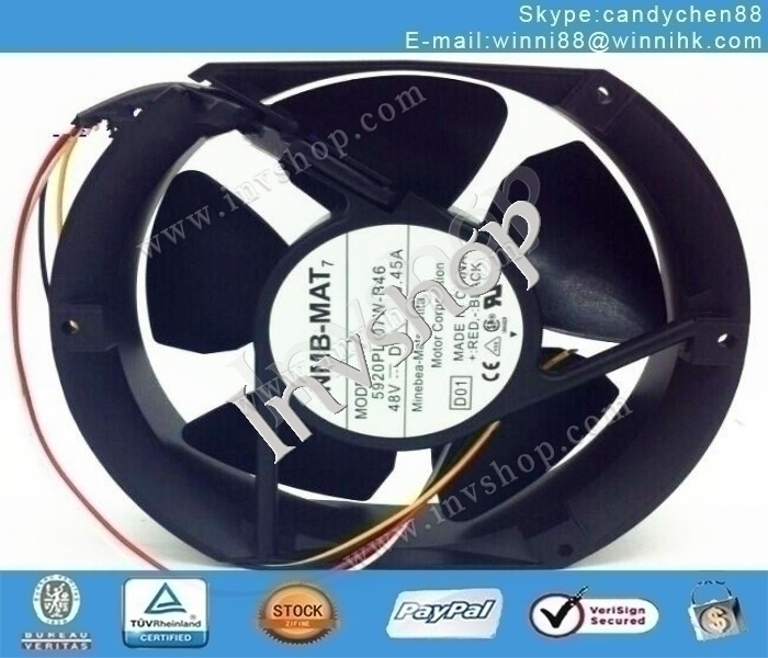 new NMB 5920PL-07W-B46 172*51mm 48V 0.52A 4pin Features a cooling fan