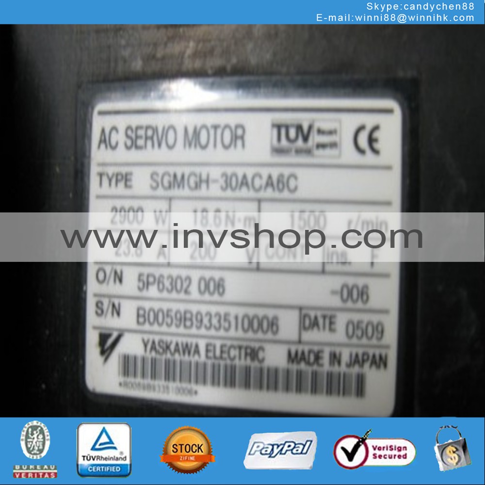 Yaskawa SGMGH-30ACA6C servo motor