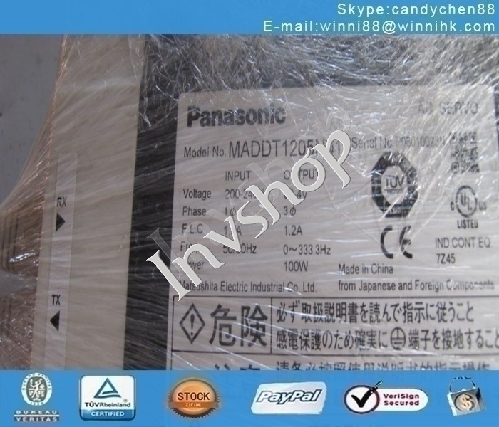 Panasonic MADDT1205N01 USED servo drives