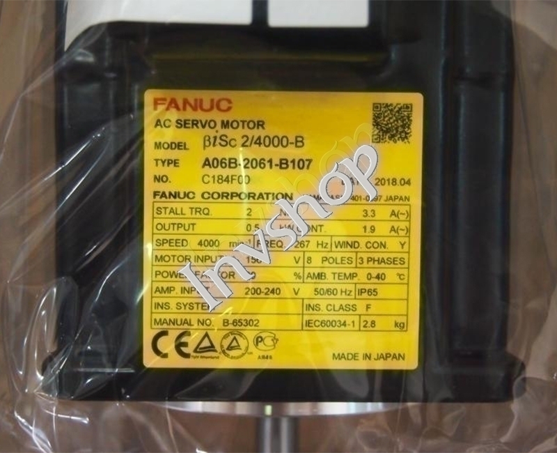 A06B-2061-B107 Fanuc-Servomotor